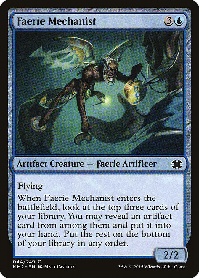Faerie Mechanist MM2-44 Modern Masters 2015 Magic card