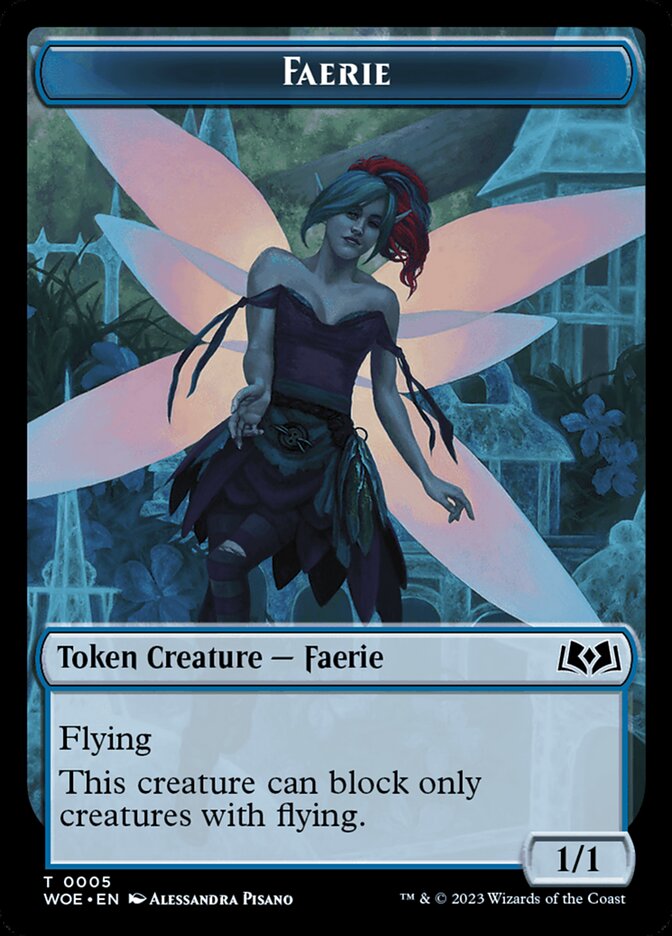 Faerie TWOE-5 Wilds of Eldraine Tokens Magic card