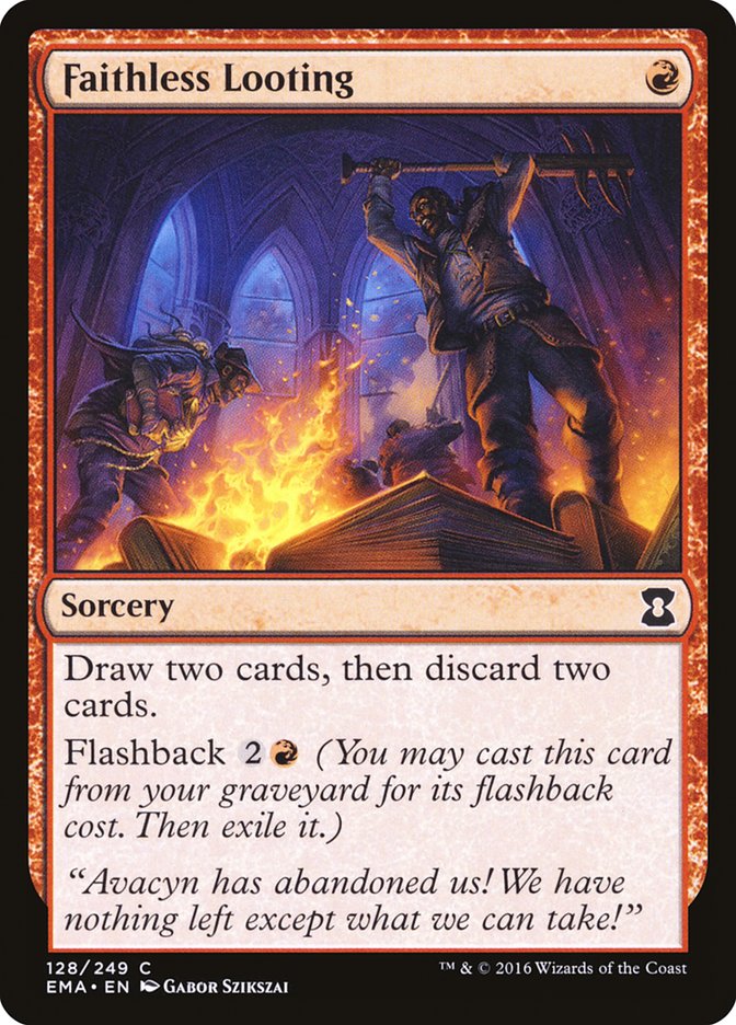 Faithless Looting EMA-128 Eternal Masters Magic card