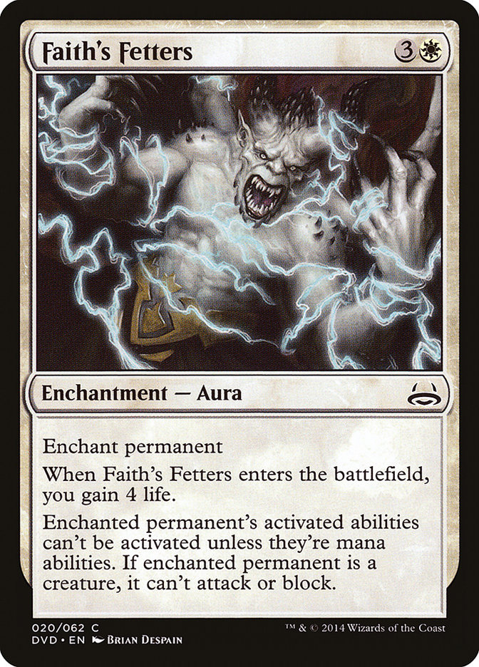 Faith's Fetters DVD-20 Duel Decks Anthology: Divine vs. Demonic Magic card