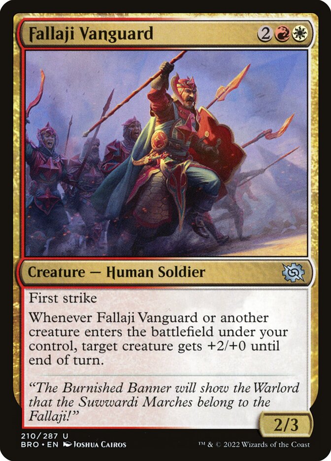Fallaji Vanguard BRO-210 The Brothers' War Magic card