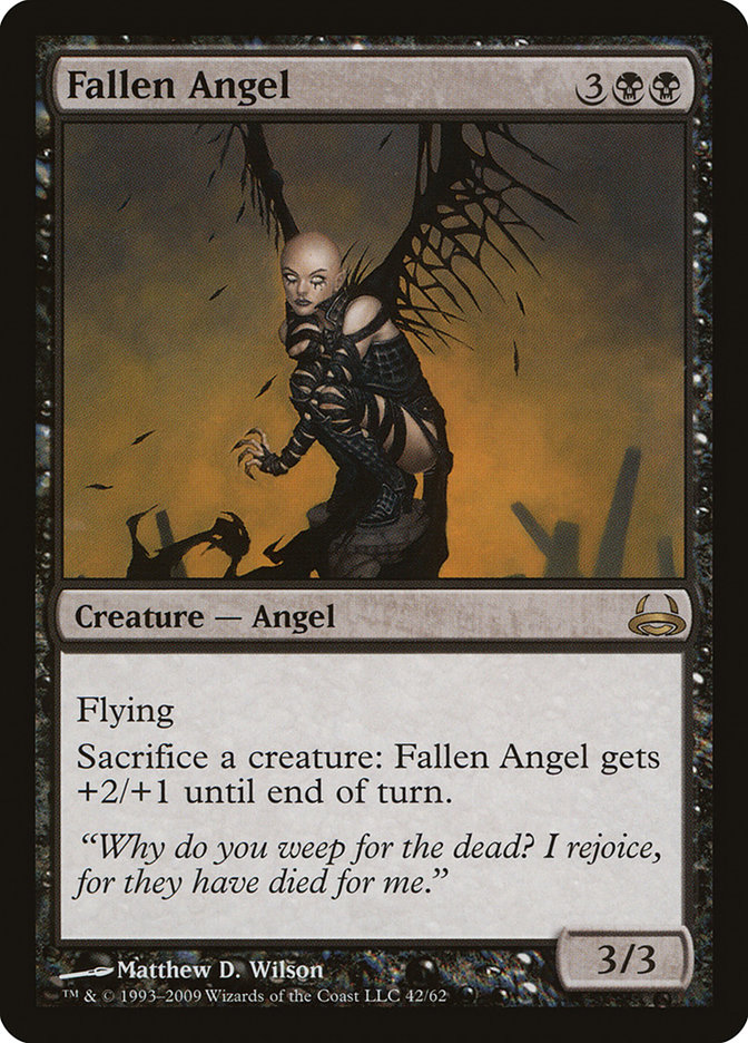 Fallen Angel DDC-42 Duel Decks: Divine vs. Demonic Magic card