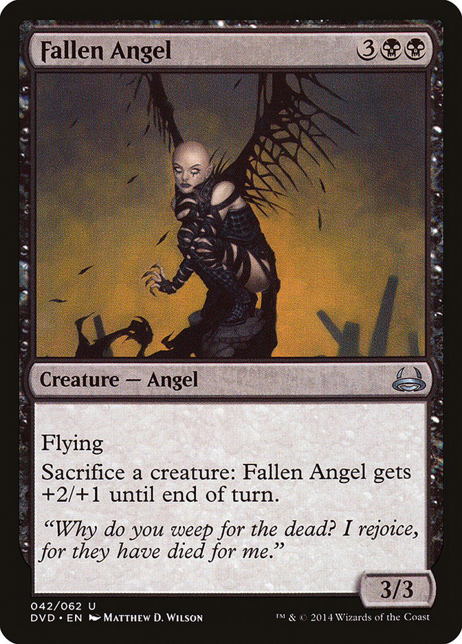 Fallen Angel DVD-42 Duel Decks Anthology: Divine vs. Demonic Magic card