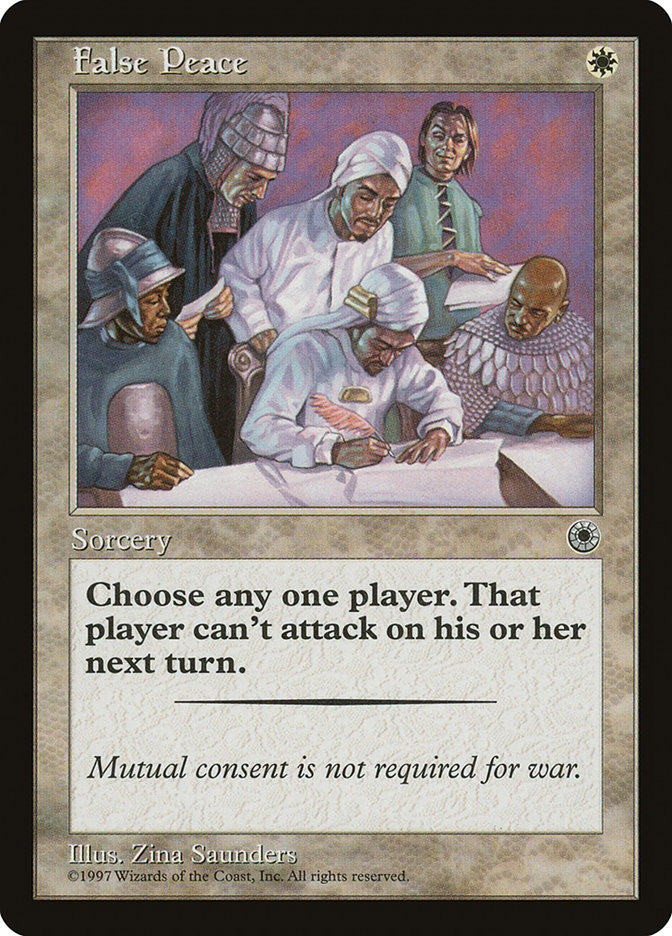 False Peace POR-14 Portal Magic card