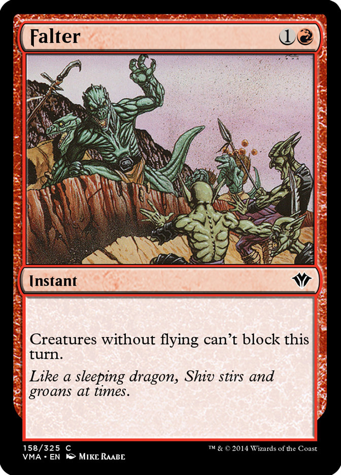 Falter VMA-158 Vintage Masters Magic card