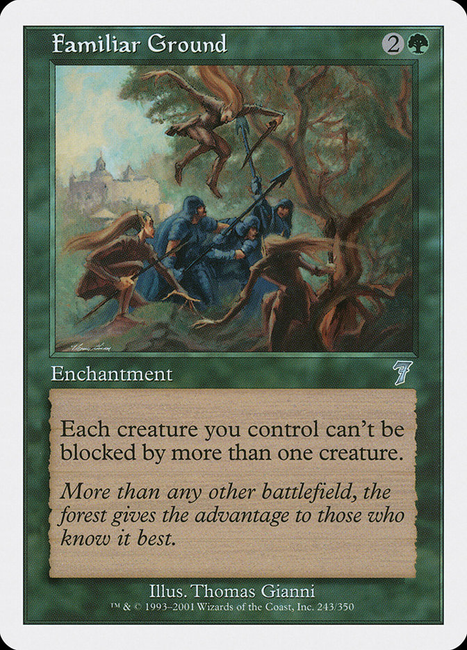 Familiar Ground 7ED-243 Seventh Edition Magic card