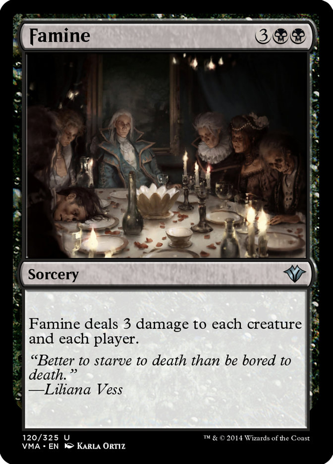 Famine VMA-120 Vintage Masters Magic card
