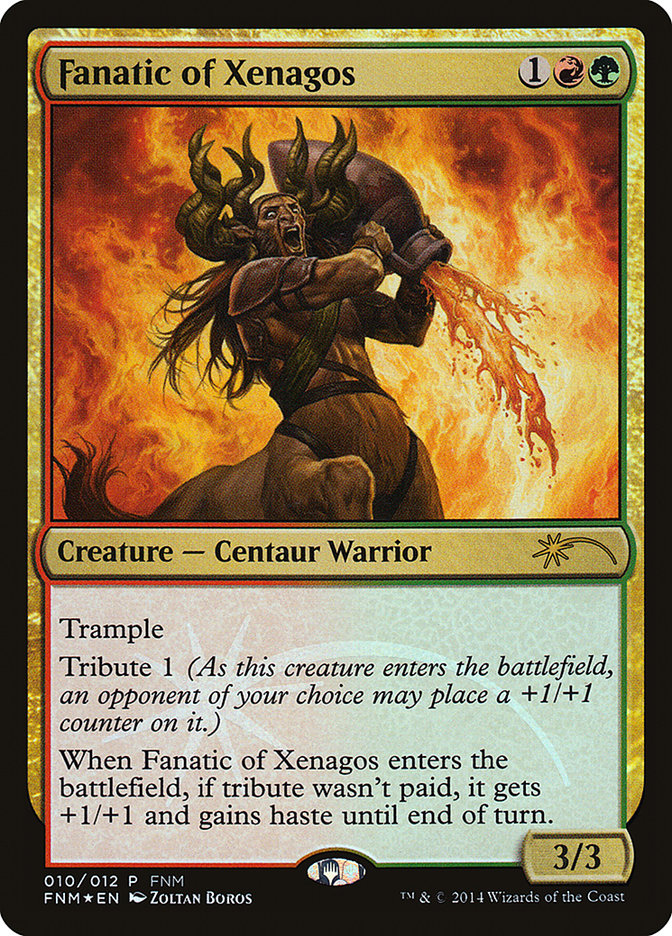 Fanatic of Xenagos F14-10 Friday Night Magic 2014 Magic card
