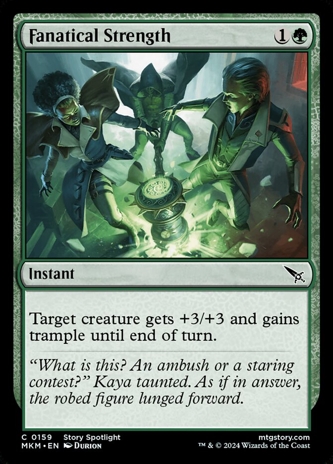 Fanatical Strength MKM-159 Murders at Karlov Manor Magic card