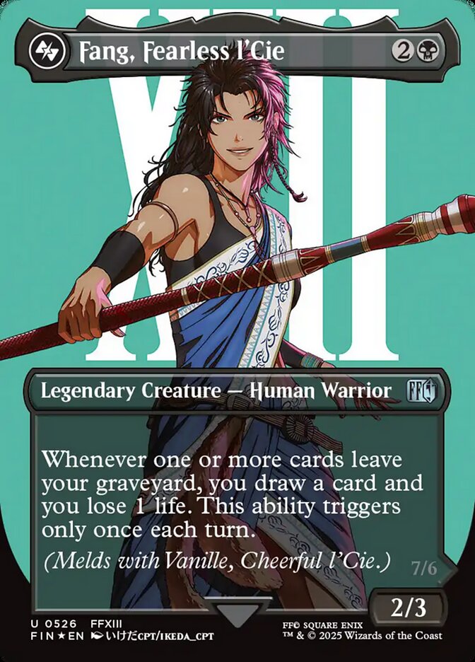 Fang, Fearless l'Cie FIN-526 Final Fantasy Magic card