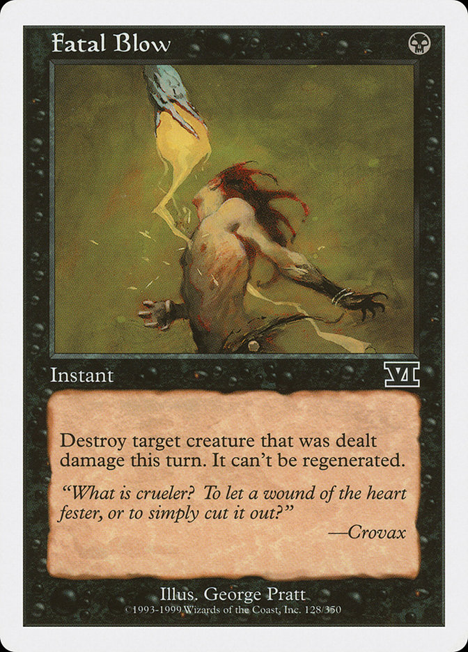 Fatal Blow 6ED-128 Classic Sixth Edition Magic card