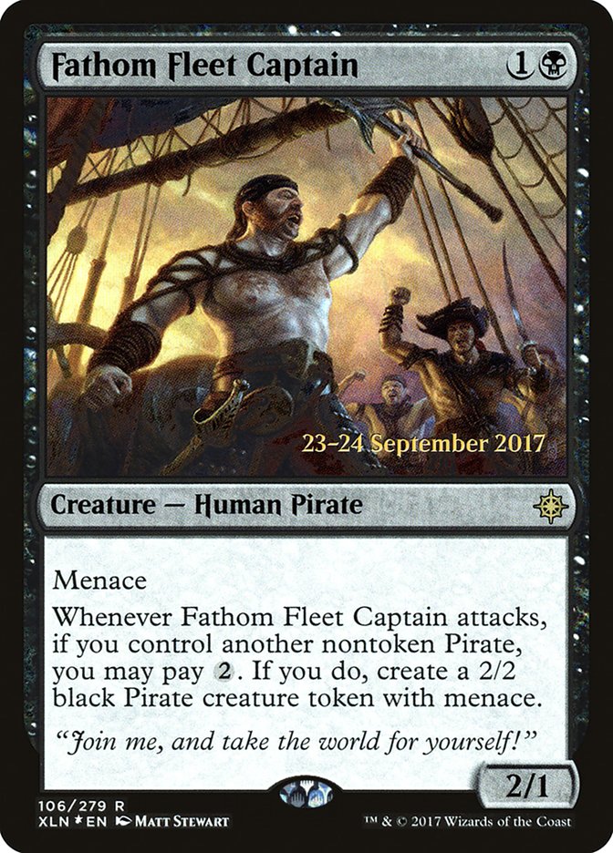 Fathom Fleet Captain PXLN-106S Ixalan Promos Magic card