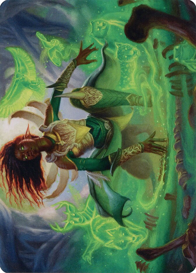 Fauna Shaman // Fauna Shaman ABRO-24 The Brothers' War Art Series Magic card