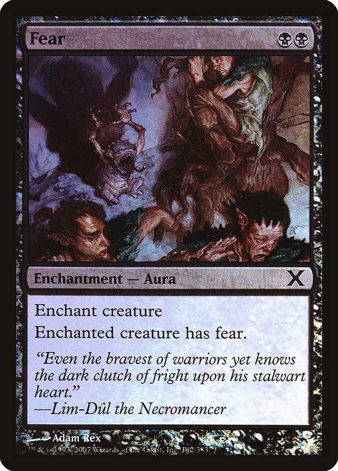 Fear 10E-142STAR Tenth Edition Magic card