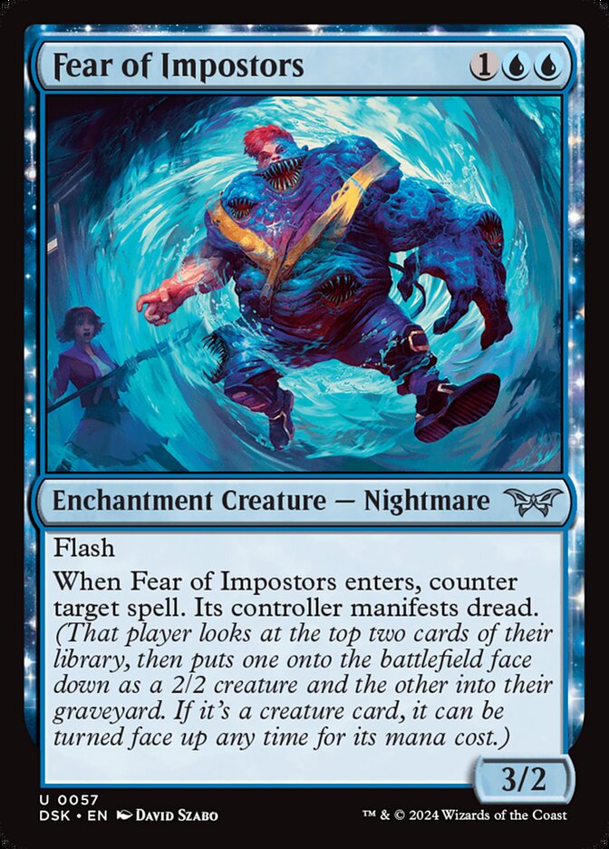 Fear of Impostors DSK-57 Duskmourn: House of Horror Magic card