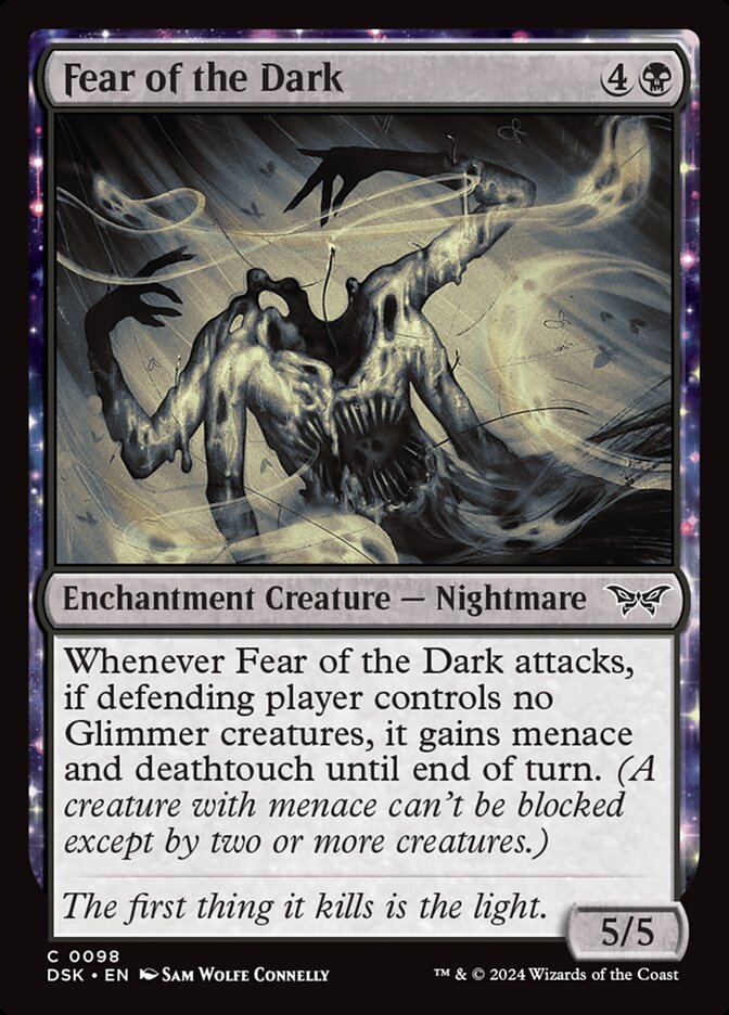 Fear of the Dark DSK-98 Duskmourn: House of Horror Magic card