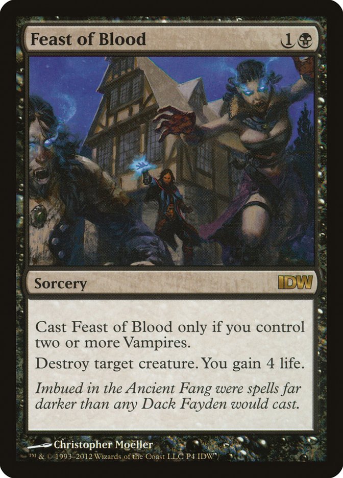 Feast of Blood PIDW-4 IDW Comics Inserts Magic card