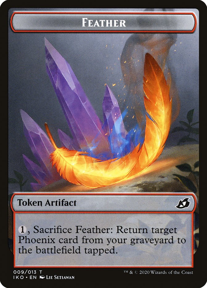 Feather TIKO-9 Ikoria: Lair of Behemoths Tokens Magic card