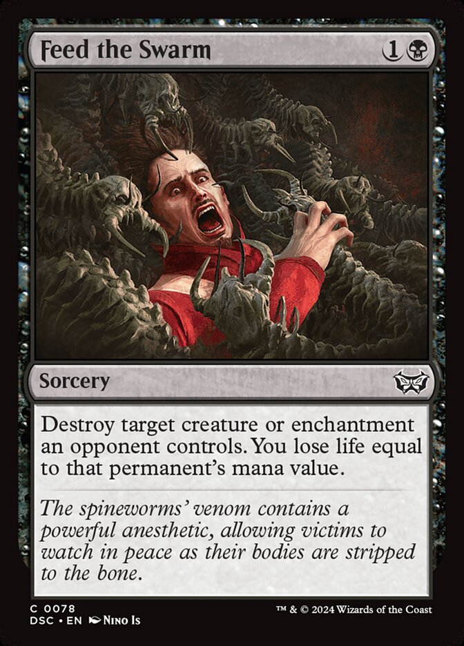 Feed the Swarm DSC-78 Duskmourn: House of Horror Commander Magic card