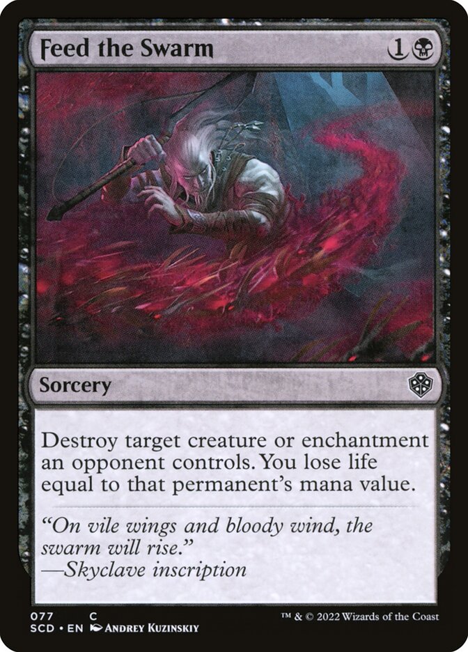 Feed the Swarm SCD-77 Starter Commander Decks Magic card