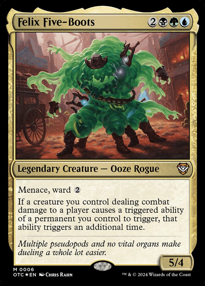 Felix Five-Boots OTC-6 Outlaws of Thunder Junction Commander Magic card