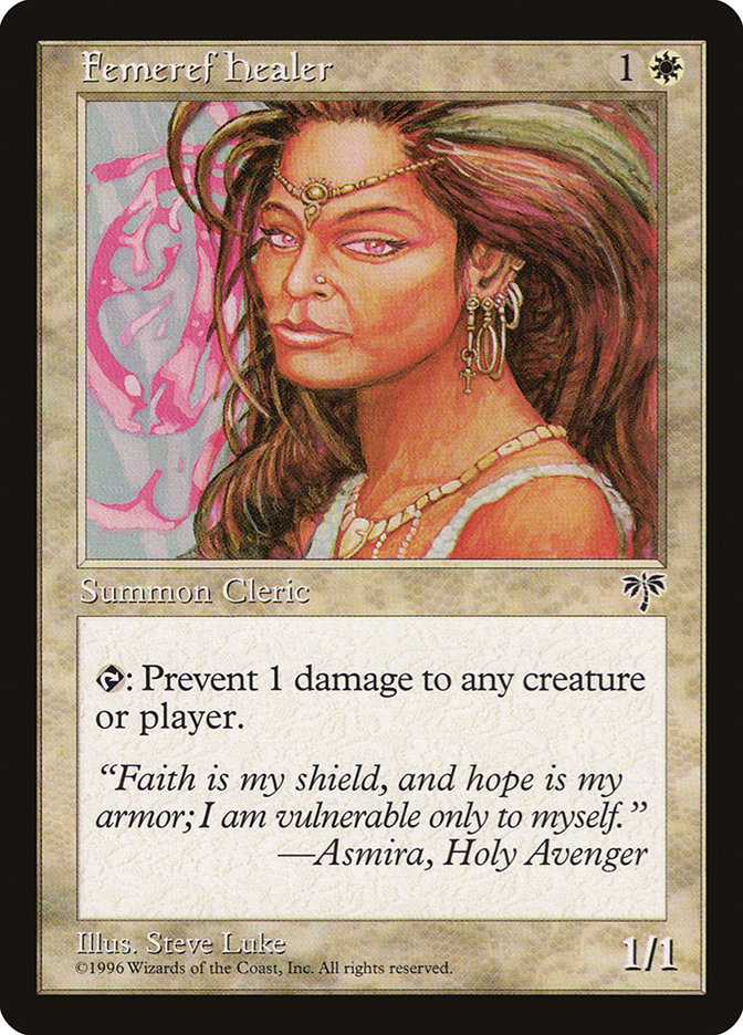 Femeref Healer MIR-17 Mirage Magic card
