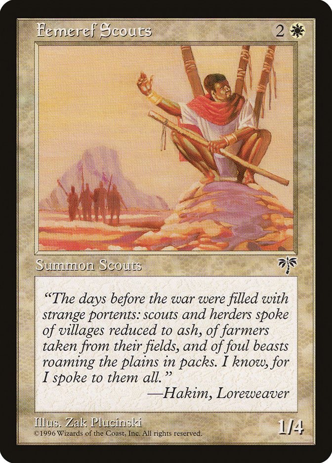 Femeref Scouts MIR-19 Mirage Magic card