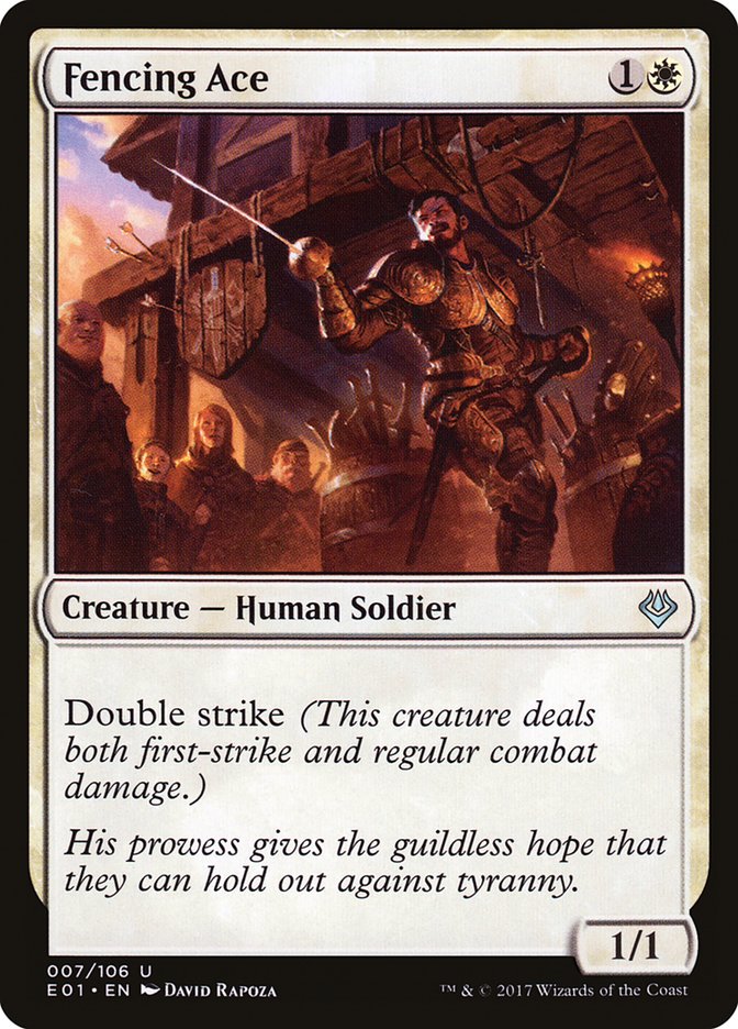 Fencing Ace E01-7 Archenemy: Nicol Bolas Magic card