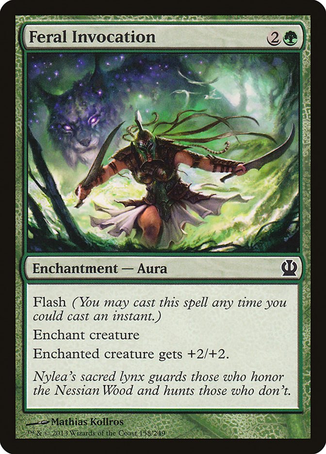 Feral Invocation THS-158 Theros Magic card