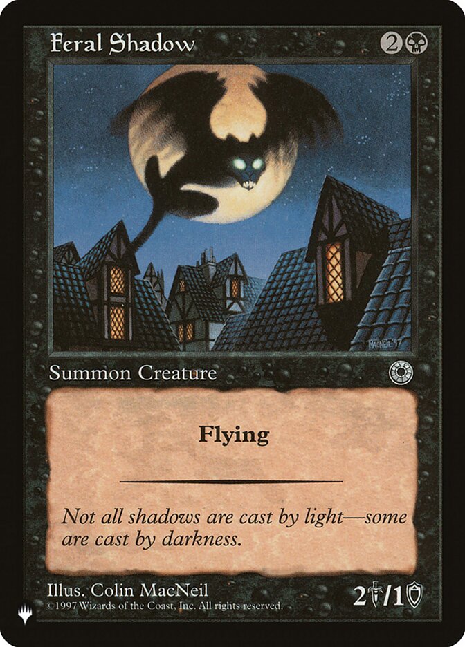 Feral Shadow PLST-POR-93 The List Magic card
