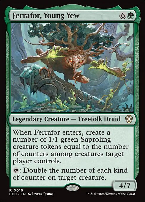 Ferrafor, Young Yew ECC-16 Lorwyn Eclipsed Commander Magic card
