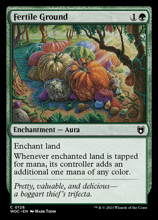 Fertile Ground WOC-126 Wilds of Eldraine Commander Magic card