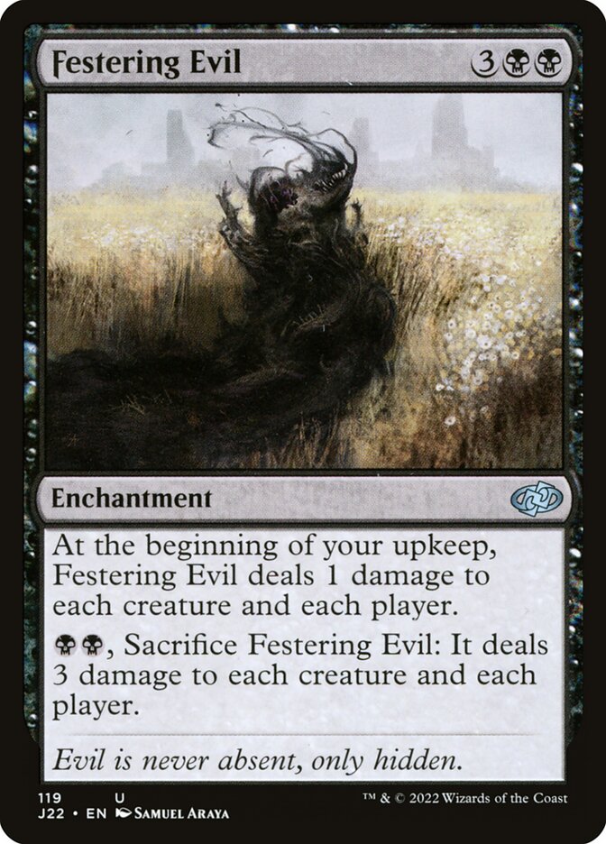 Festering Evil J22-119 Jumpstart 2022 Magic card