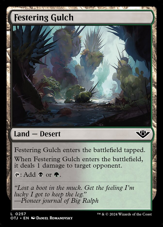 Festering Gulch OTJ-257 Outlaws of Thunder Junction Magic card