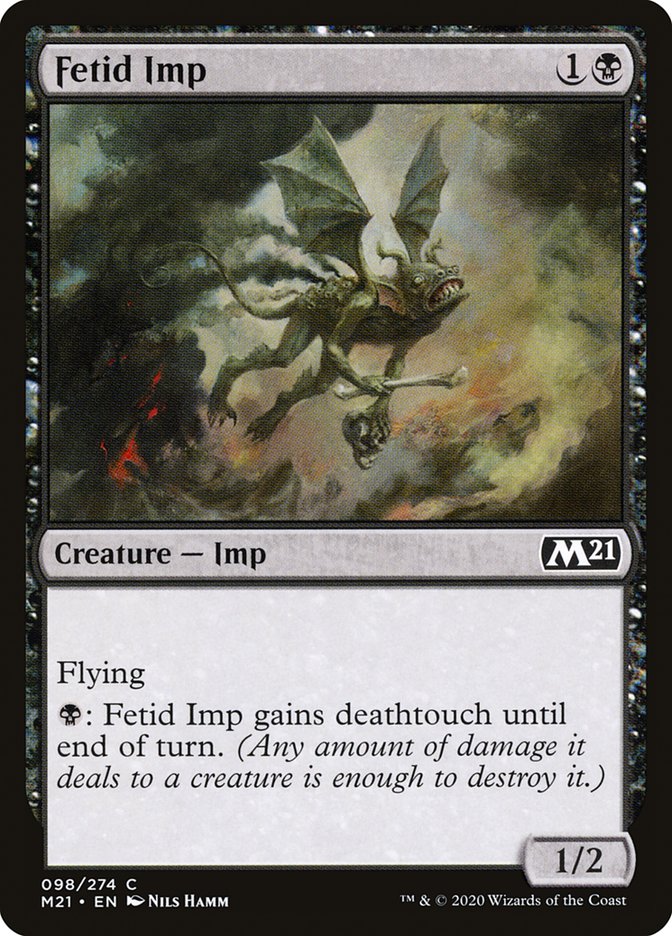 Fetid Imp M21-98 Core Set 2021 Magic card