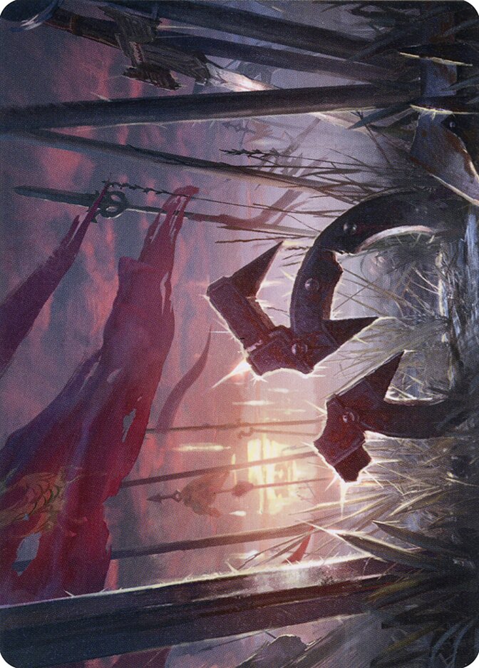 Field of Ruin // Field of Ruin AMID-72 Midnight Hunt Art Series Magic card