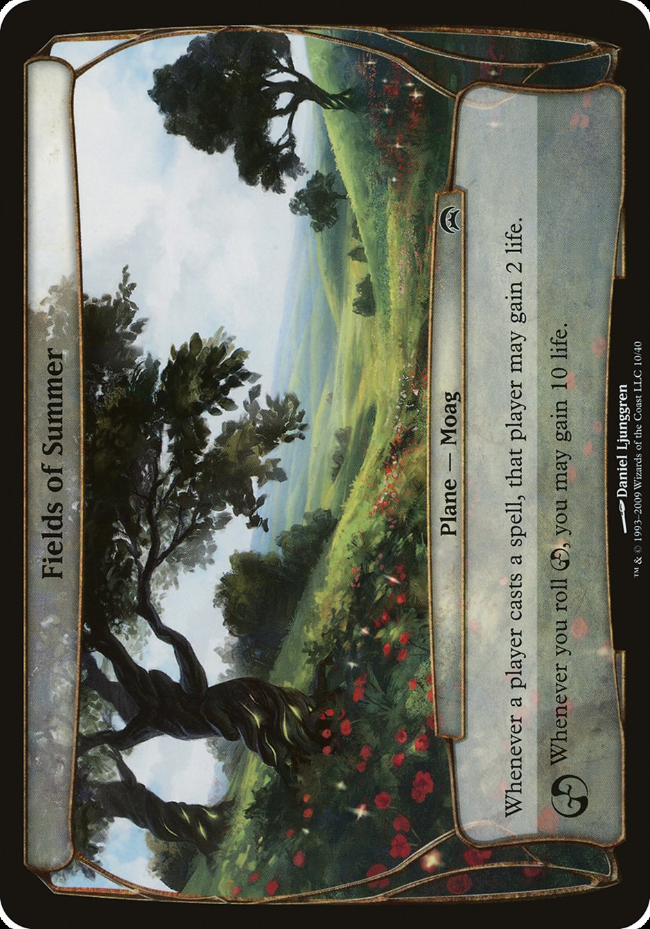 Fields of Summer OHOP-10 Planechase Planes Magic card