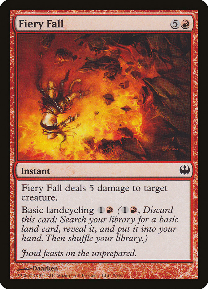 Fiery Fall DDG-76 Duel Decks: Knights vs. Dragons Magic card