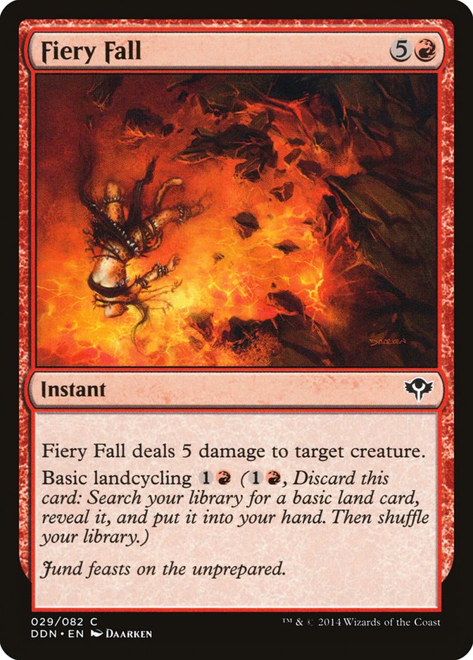 Fiery Fall DDN-29 Duel Decks: Speed vs. Cunning Magic card