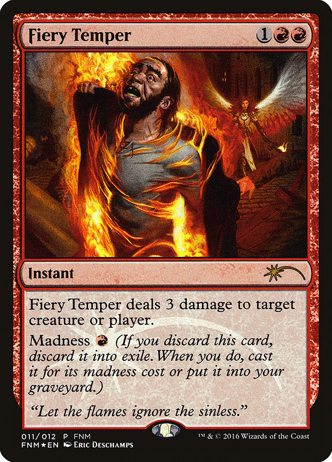 Fiery Temper F16-11 Friday Night Magic 2016 Magic card