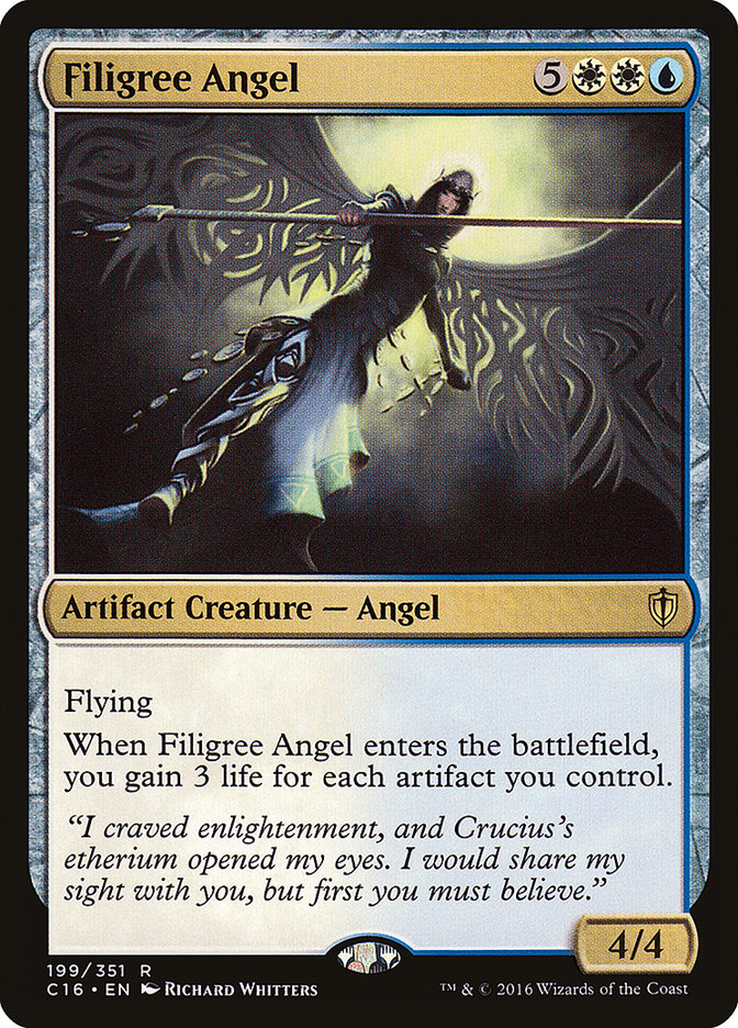 Filigree Angel C16-199 Commander 2016 Magic card