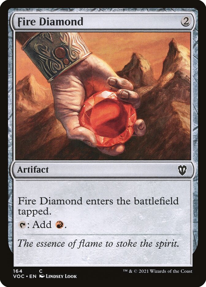 Fire Diamond VOC-164 Crimson Vow Commander Magic card