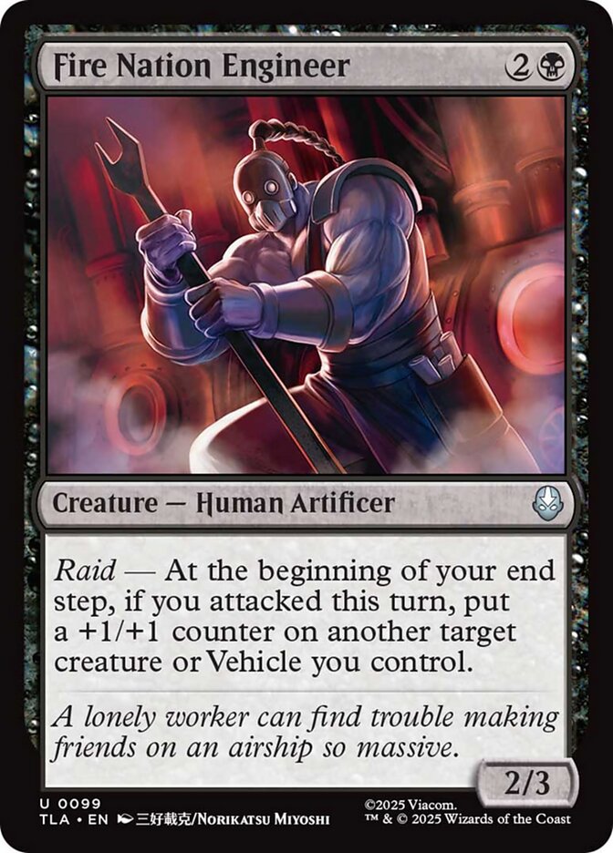 Fire Nation Engineer TLA-99 Avatar: The Last Airbender Magic card