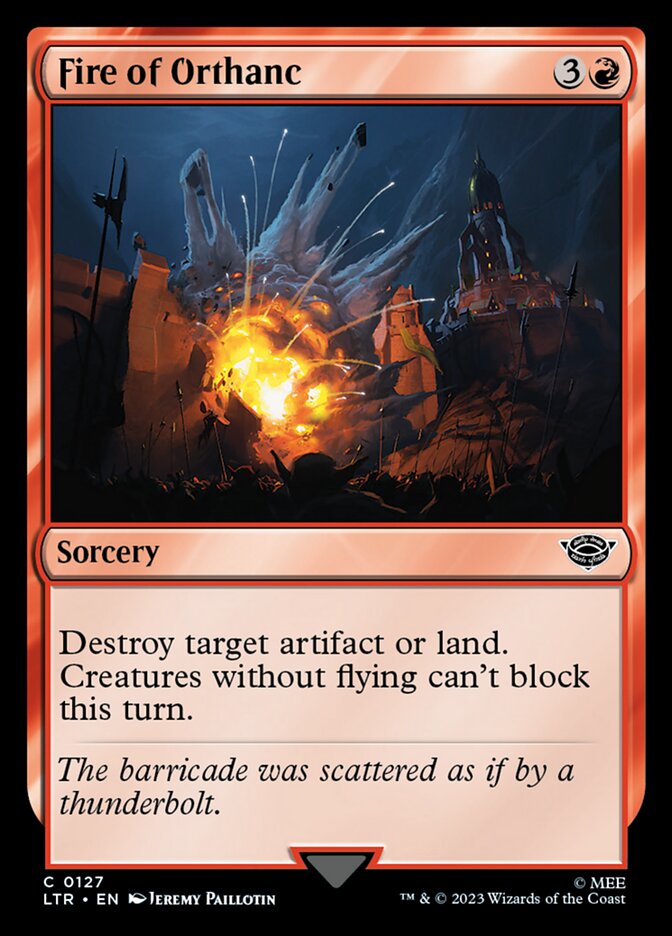 Fire of Orthanc LTR-127 The Lord of the Rings: Tales of Middle-earth Magic card