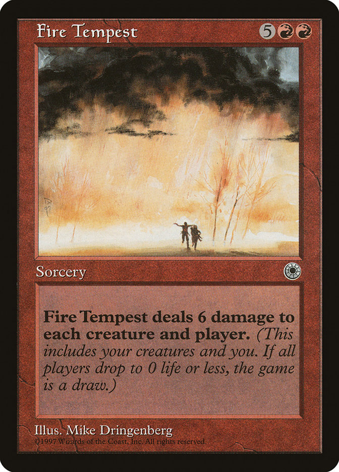 Fire Tempest POR-128 Portal Magic card