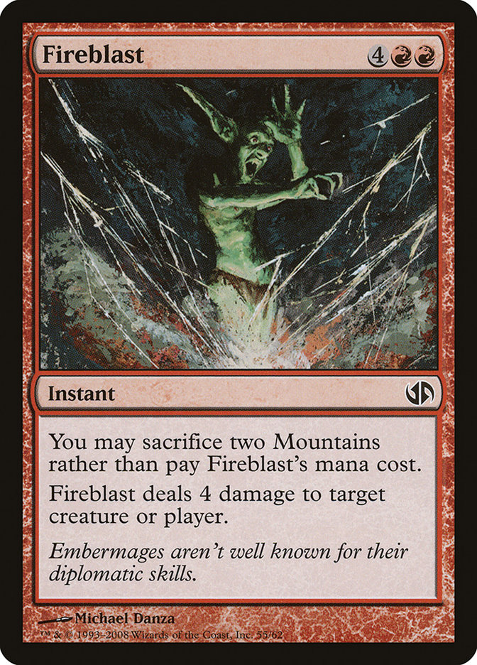 Fireblast DD2-55 Duel Decks: Jace vs. Chandra Magic card