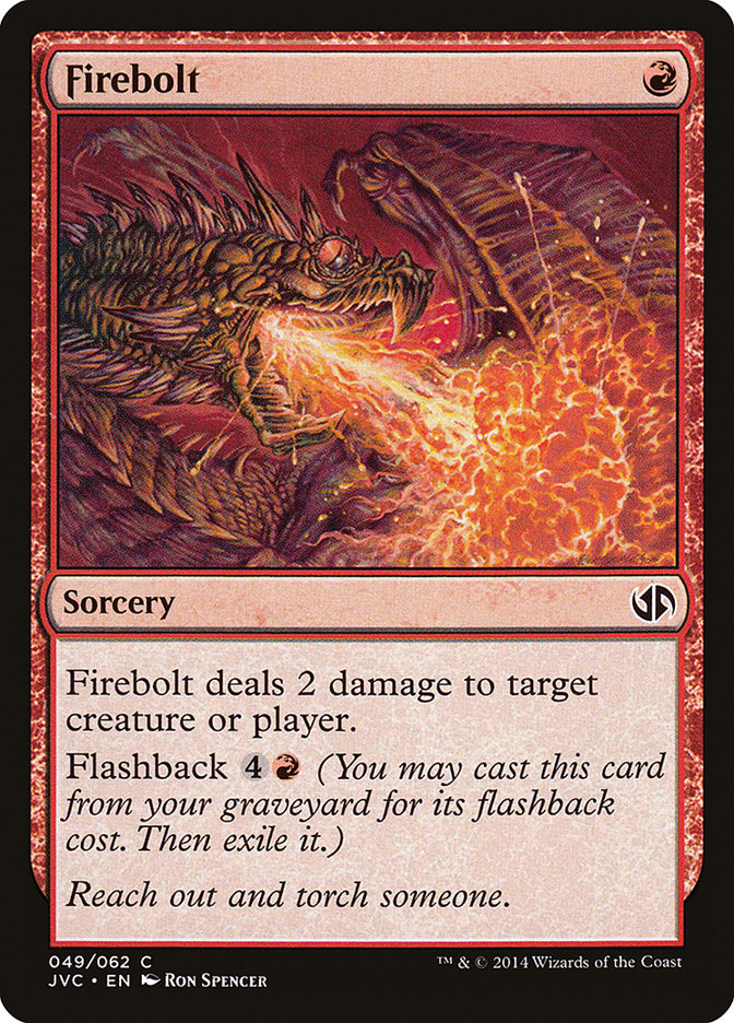 Firebolt JVC-49 Duel Decks Anthology: Jace vs. Chandra Magic card