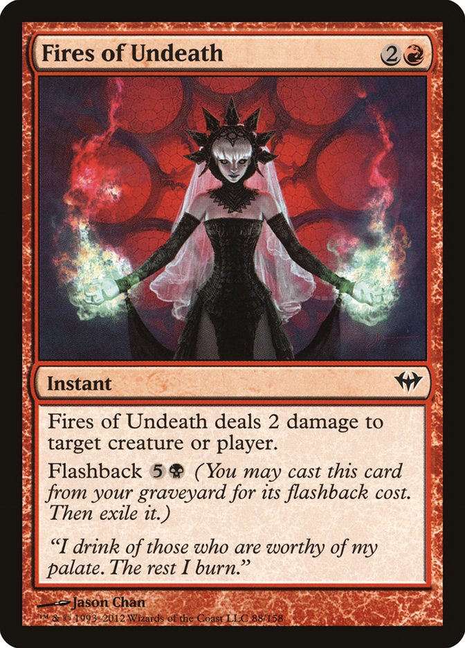 Fires of Undeath DKA-88 Dark Ascension Magic card