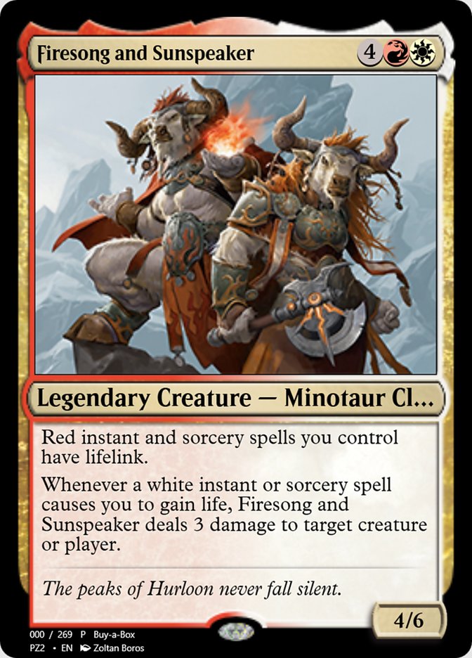 Firesong and Sunspeaker PZ2-68076 Treasure Chest Magic card