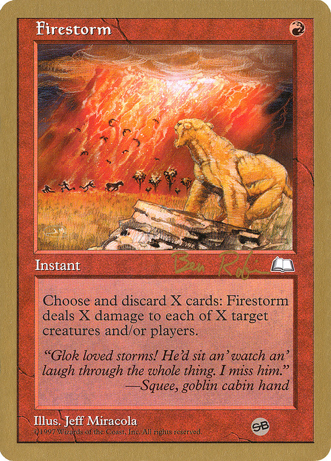 Firestorm WC98-BR101SB World Championship Decks 1998 Magic card